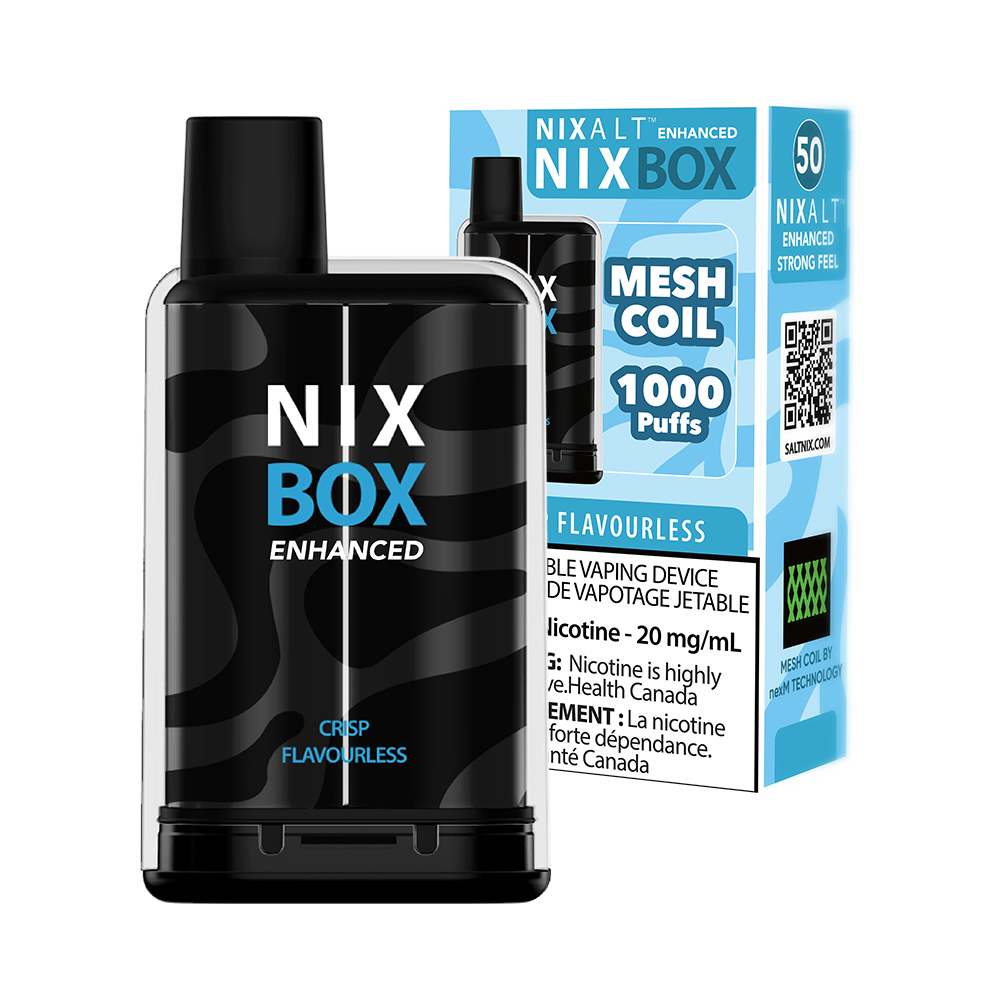 NIX BOX Disposable - ENHANCED Crisp Flavourless